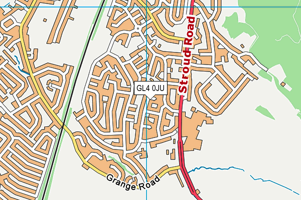 GL4 0JU map - OS VectorMap District (Ordnance Survey) GL4 0JU map - OS VectorMap District (Ordnance Survey)