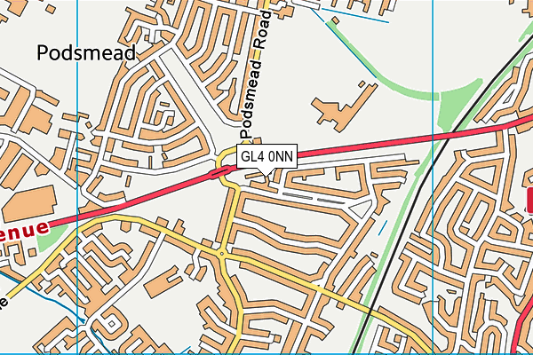 GL4 0NN map - OS VectorMap District (Ordnance Survey) GL4 0NN map - OS VectorMap District (Ordnance Survey)