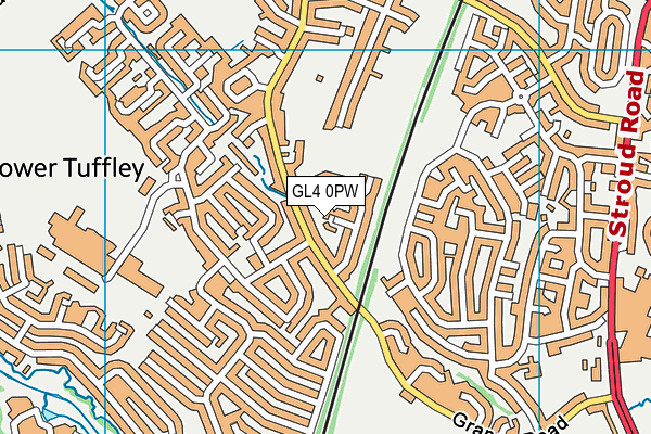 GL4 0PW map - OS VectorMap District (Ordnance Survey) GL4 0PW map - OS VectorMap District (Ordnance Survey)
