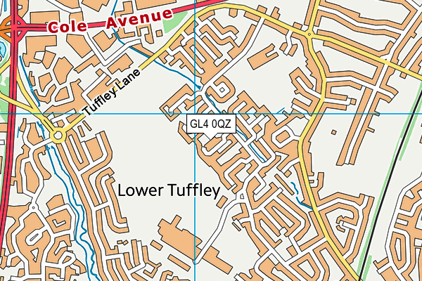 GL4 0QZ map - OS VectorMap District (Ordnance Survey) GL4 0QZ map - OS VectorMap District (Ordnance Survey)