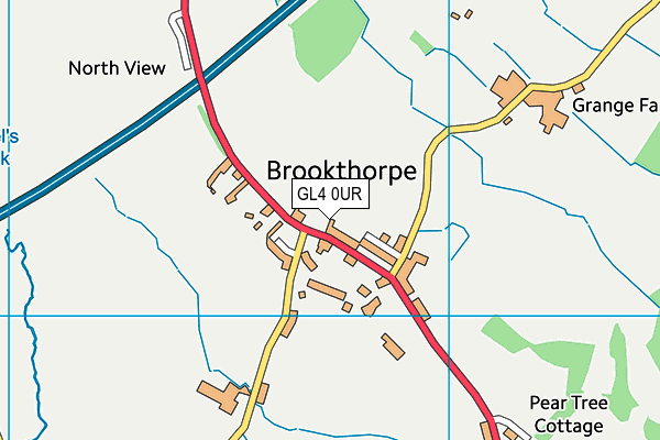 GL4 0UR map - OS VectorMap District (Ordnance Survey) GL4 0UR map - OS VectorMap District (Ordnance Survey)