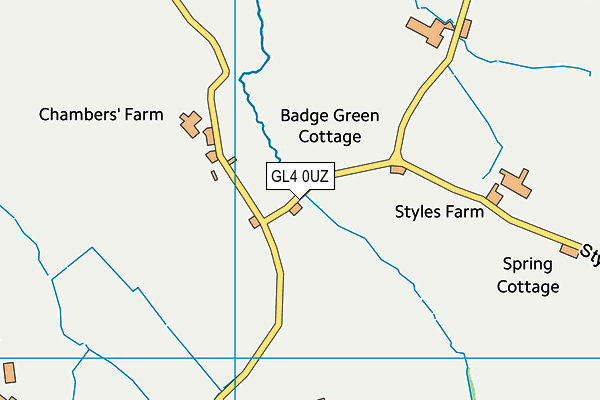 GL4 0UZ map - OS VectorMap District (Ordnance Survey) GL4 0UZ map - OS VectorMap District (Ordnance Survey)