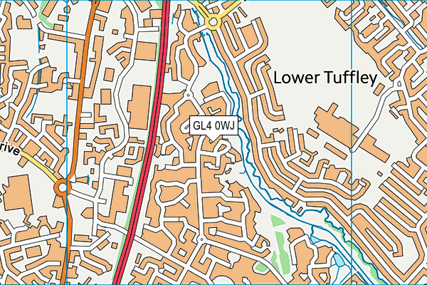 GL4 0WJ map - OS VectorMap District (Ordnance Survey) GL4 0WJ map - OS VectorMap District (Ordnance Survey)