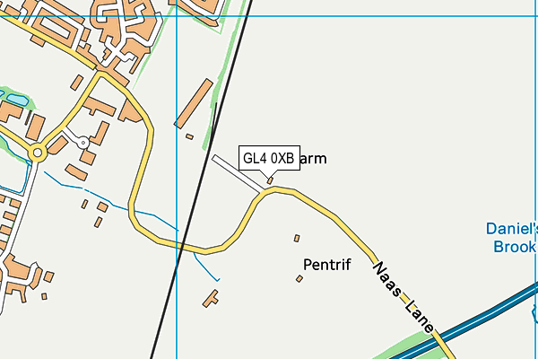 GL4 0XB map - OS VectorMap District (Ordnance Survey) GL4 0XB map - OS VectorMap District (Ordnance Survey)