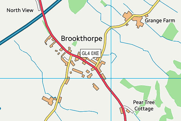 GL4 0XE map - OS VectorMap District (Ordnance Survey) GL4 0XE map - OS VectorMap District (Ordnance Survey)