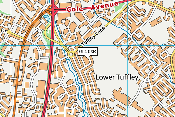 GL4 0XR map - OS VectorMap District (Ordnance Survey) GL4 0XR map - OS VectorMap District (Ordnance Survey)