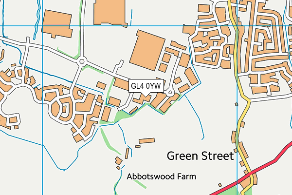 GL4 0YW map - OS VectorMap District (Ordnance Survey) GL4 0YW map - OS VectorMap District (Ordnance Survey)
