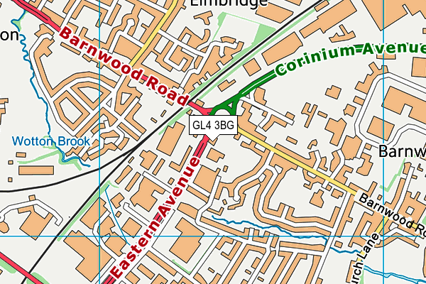 GL4 3BG map - OS VectorMap District (Ordnance Survey) GL4 3BG map - OS VectorMap District (Ordnance Survey)