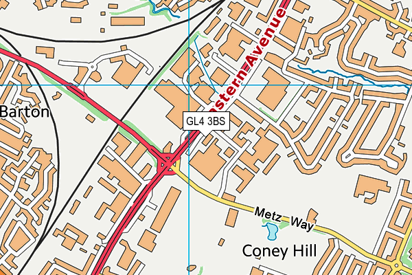 GL4 3BS map - OS VectorMap District (Ordnance Survey) GL4 3BS map - OS VectorMap District (Ordnance Survey)