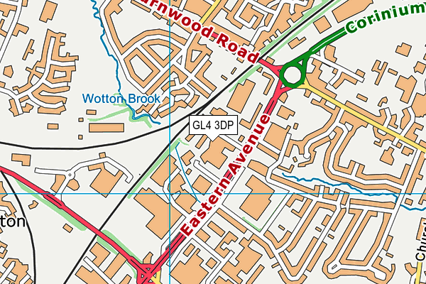 GL4 3DP map - OS VectorMap District (Ordnance Survey) GL4 3DP map - OS VectorMap District (Ordnance Survey)