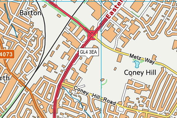 GL4 3EA map - OS VectorMap District (Ordnance Survey) GL4 3EA map - OS VectorMap District (Ordnance Survey)