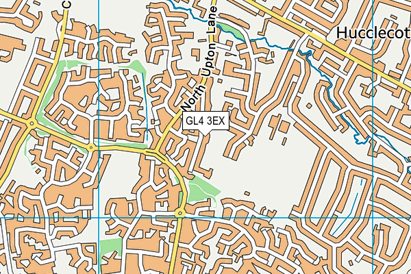 GL4 3EX map - OS VectorMap District (Ordnance Survey) GL4 3EX map - OS VectorMap District (Ordnance Survey)