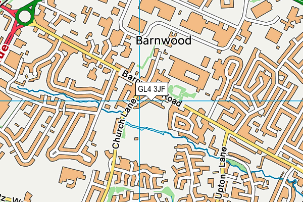 GL4 3JF map - OS VectorMap District (Ordnance Survey) GL4 3JF map - OS VectorMap District (Ordnance Survey)