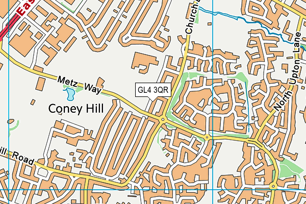GL4 3QR map - OS VectorMap District (Ordnance Survey) GL4 3QR map - OS VectorMap District (Ordnance Survey)