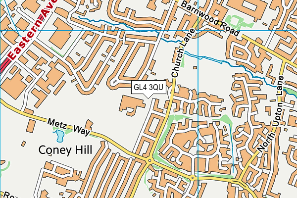 GL4 3QU map - OS VectorMap District (Ordnance Survey) GL4 3QU map - OS VectorMap District (Ordnance Survey)