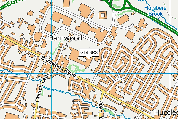 GL4 3RS map - OS VectorMap District (Ordnance Survey) GL4 3RS map - OS VectorMap District (Ordnance Survey)