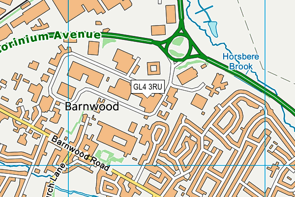 GL4 3RU map - OS VectorMap District (Ordnance Survey) GL4 3RU map - OS VectorMap District (Ordnance Survey)