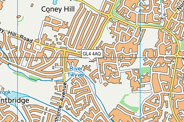 GL4 4AQ map - OS VectorMap District (Ordnance Survey) GL4 4AQ map - OS VectorMap District (Ordnance Survey)