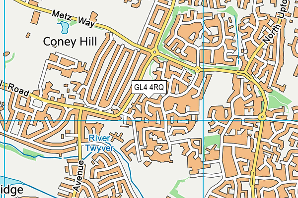 GL4 4RQ map - OS VectorMap District (Ordnance Survey) GL4 4RQ map - OS VectorMap District (Ordnance Survey)