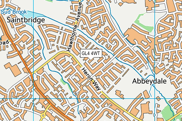 GL4 4WT map - OS VectorMap District (Ordnance Survey) GL4 4WT map - OS VectorMap District (Ordnance Survey)