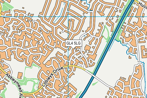GL4 5LG map - OS VectorMap District (Ordnance Survey) GL4 5LG map - OS VectorMap District (Ordnance Survey)