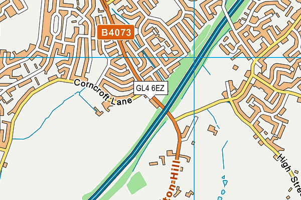 GL4 6EZ map - OS VectorMap District (Ordnance Survey) GL4 6EZ map - OS VectorMap District (Ordnance Survey)