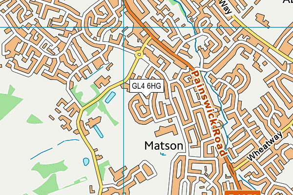 GL4 6HG map - OS VectorMap District (Ordnance Survey) GL4 6HG map - OS VectorMap District (Ordnance Survey)