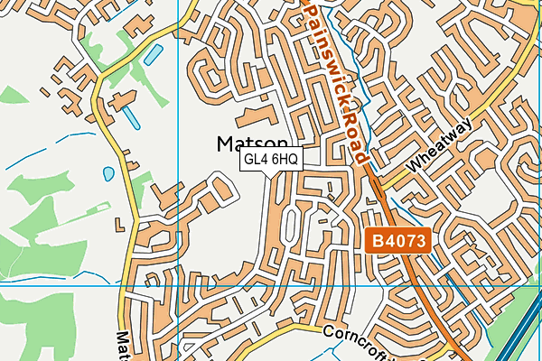 GL4 6HQ map - OS VectorMap District (Ordnance Survey) GL4 6HQ map - OS VectorMap District (Ordnance Survey)