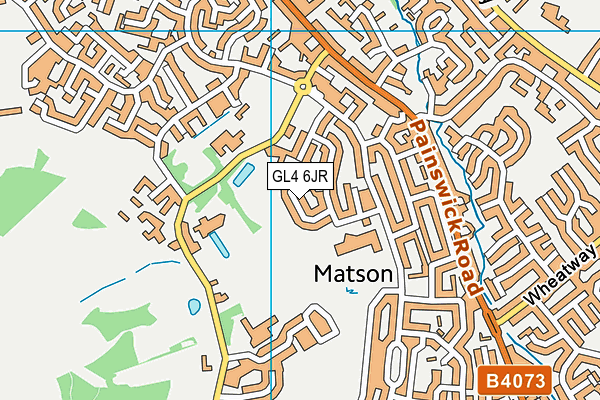 GL4 6JR map - OS VectorMap District (Ordnance Survey) GL4 6JR map - OS VectorMap District (Ordnance Survey)