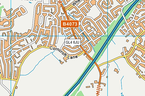 GL4 6JU map - OS VectorMap District (Ordnance Survey) GL4 6JU map - OS VectorMap District (Ordnance Survey)