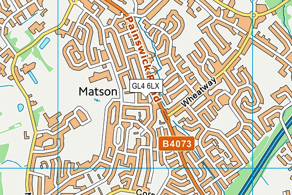 GL4 6LX map - OS VectorMap District (Ordnance Survey) GL4 6LX map - OS VectorMap District (Ordnance Survey)