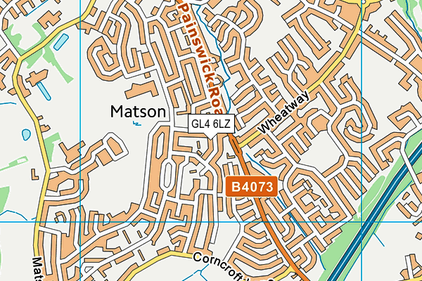 GL4 6LZ map - OS VectorMap District (Ordnance Survey) GL4 6LZ map - OS VectorMap District (Ordnance Survey)