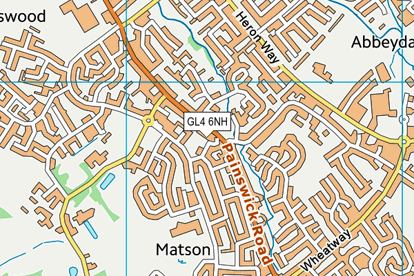 GL4 6NH map - OS VectorMap District (Ordnance Survey) GL4 6NH map - OS VectorMap District (Ordnance Survey)