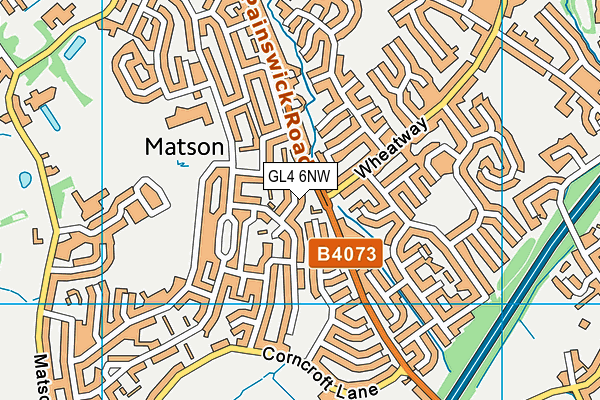 GL4 6NW map - OS VectorMap District (Ordnance Survey) GL4 6NW map - OS VectorMap District (Ordnance Survey)