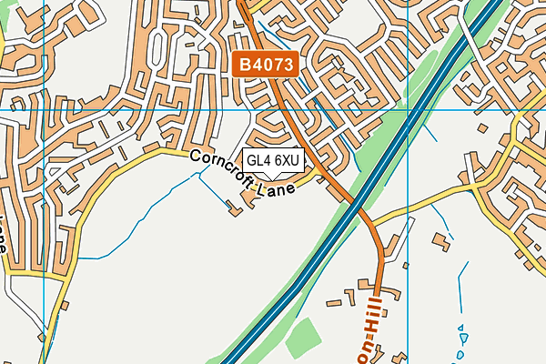 GL4 6XU map - OS VectorMap District (Ordnance Survey) GL4 6XU map - OS VectorMap District (Ordnance Survey)