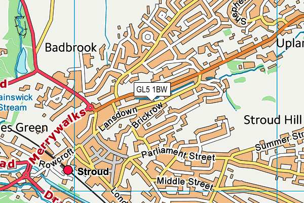 GL5 1BW map - OS VectorMap District (Ordnance Survey) GL5 1BW map - OS VectorMap District (Ordnance Survey)