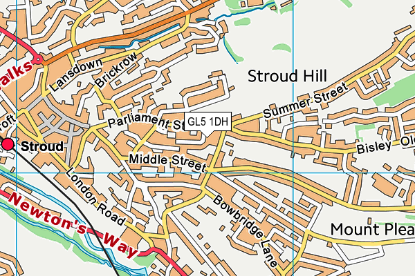 GL5 1DH map - OS VectorMap District (Ordnance Survey) GL5 1DH map - OS VectorMap District (Ordnance Survey)