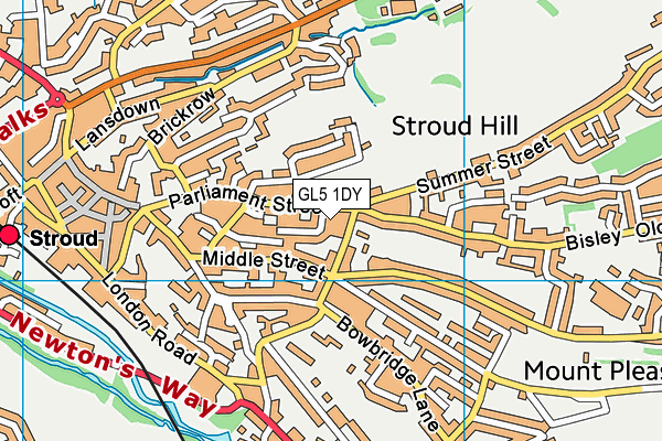 GL5 1DY map - OS VectorMap District (Ordnance Survey) GL5 1DY map - OS VectorMap District (Ordnance Survey)