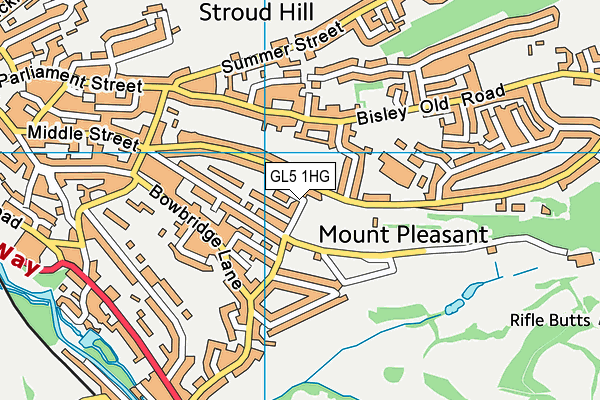 GL5 1HG map - OS VectorMap District (Ordnance Survey) GL5 1HG map - OS VectorMap District (Ordnance Survey)