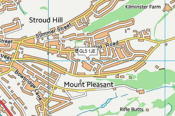 GL5 1JE map - OS VectorMap District (Ordnance Survey) GL5 1JE map - OS VectorMap District (Ordnance Survey)