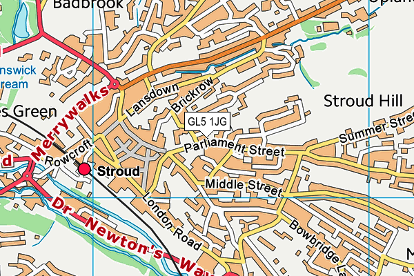 GL5 1JG map - OS VectorMap District (Ordnance Survey) GL5 1JG map - OS VectorMap District (Ordnance Survey)