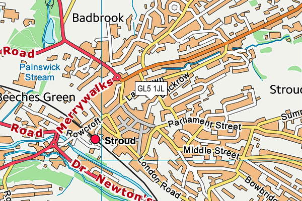 GL5 1JL map - OS VectorMap District (Ordnance Survey) GL5 1JL map - OS VectorMap District (Ordnance Survey)
