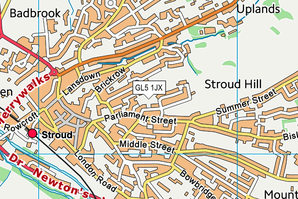 GL5 1JX map - OS VectorMap District (Ordnance Survey) GL5 1JX map - OS VectorMap District (Ordnance Survey)