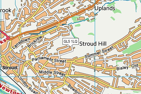 GL5 1LQ map - OS VectorMap District (Ordnance Survey) GL5 1LQ map - OS VectorMap District (Ordnance Survey)