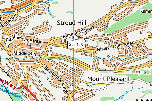 GL5 1LX map - OS VectorMap District (Ordnance Survey) GL5 1LX map - OS VectorMap District (Ordnance Survey)