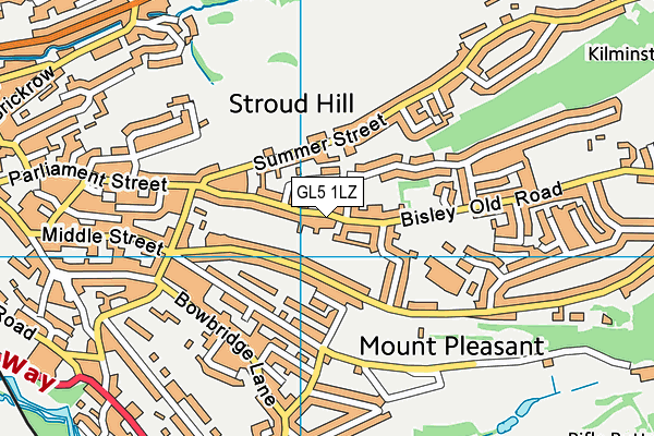 GL5 1LZ map - OS VectorMap District (Ordnance Survey) GL5 1LZ map - OS VectorMap District (Ordnance Survey)