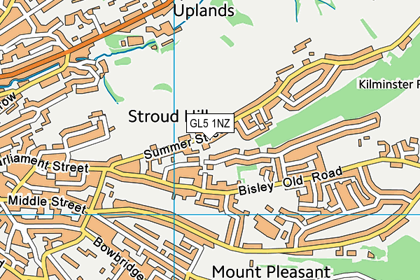 GL5 1NZ map - OS VectorMap District (Ordnance Survey) GL5 1NZ map - OS VectorMap District (Ordnance Survey)
