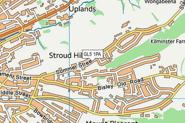 GL5 1PA map - OS VectorMap District (Ordnance Survey) GL5 1PA map - OS VectorMap District (Ordnance Survey)