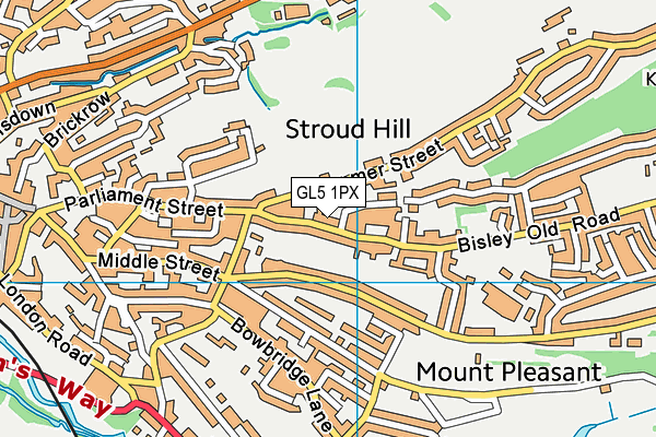 GL5 1PX map - OS VectorMap District (Ordnance Survey) GL5 1PX map - OS VectorMap District (Ordnance Survey)