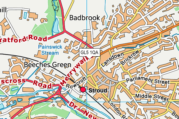 GL5 1QA map - OS VectorMap District (Ordnance Survey) GL5 1QA map - OS VectorMap District (Ordnance Survey)